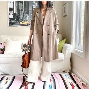 Vintage Spring Coat - Wool Trench
